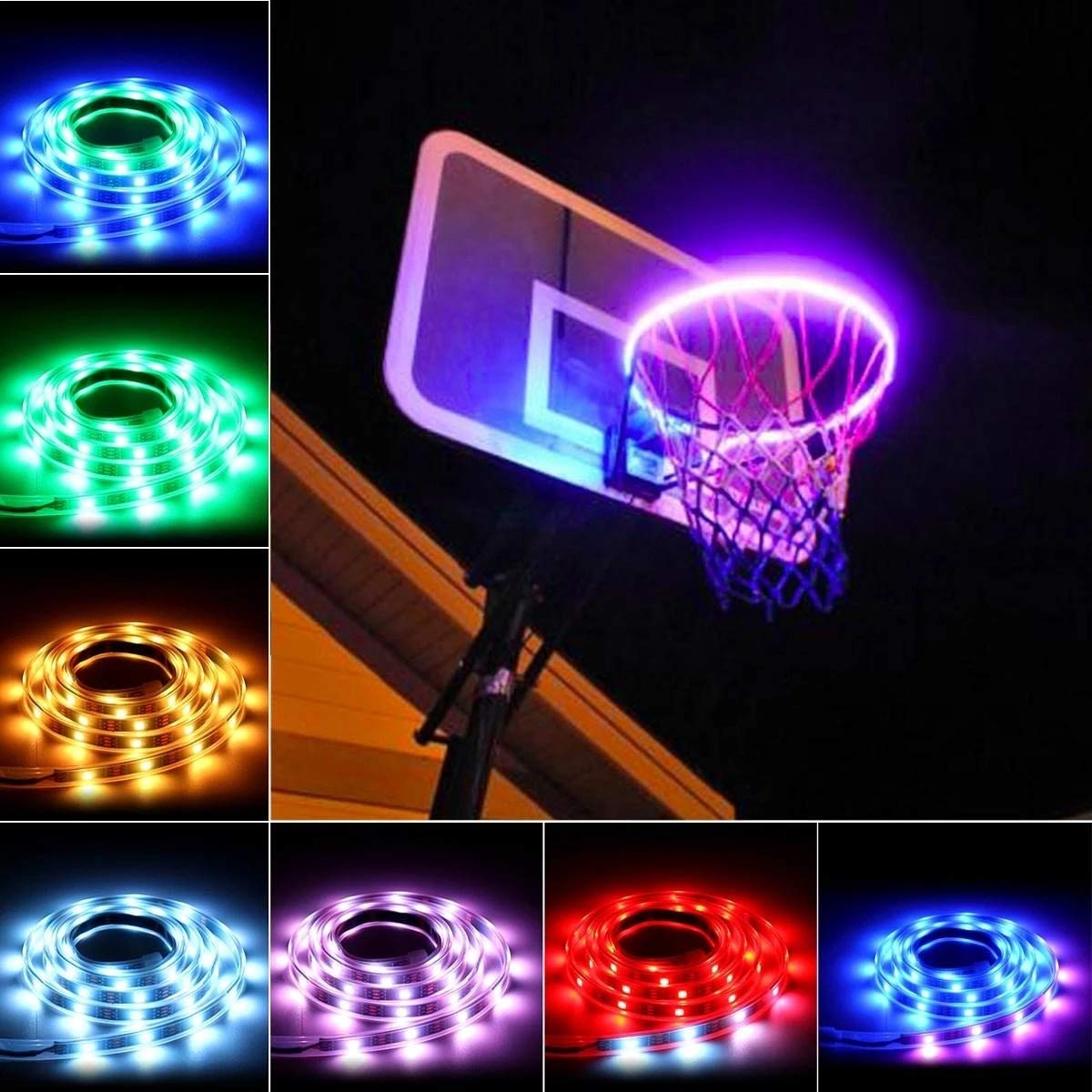 Rete Da Basket Luminosa - Glow In The Dark, Per Canestri Interni Ed Esterni - Foto 2
