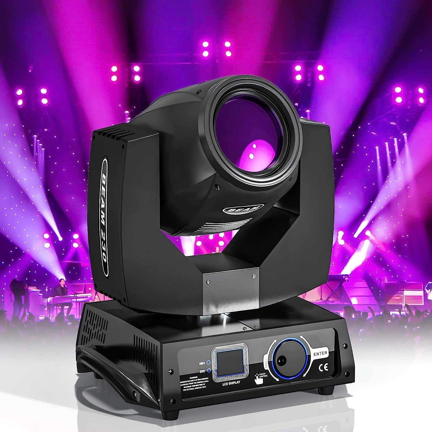 230W 7R Beam Teste Mobili 17 Gobos 14 Colori 24 prismi Luci Palco Moving Head per Concerti, Palcoscenici, Club, Feste