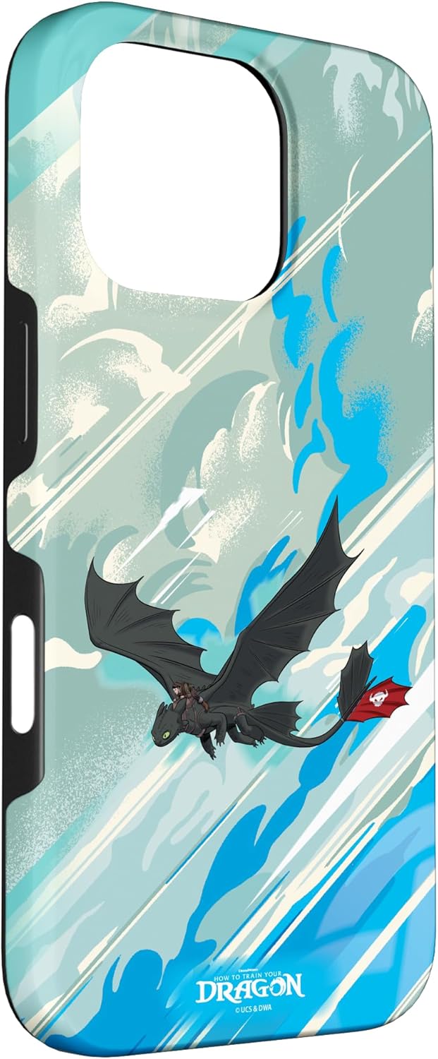 DreamWorks Dragons Hiccup and Toothless Conquer The Skies Case for iPhone 16 Pro