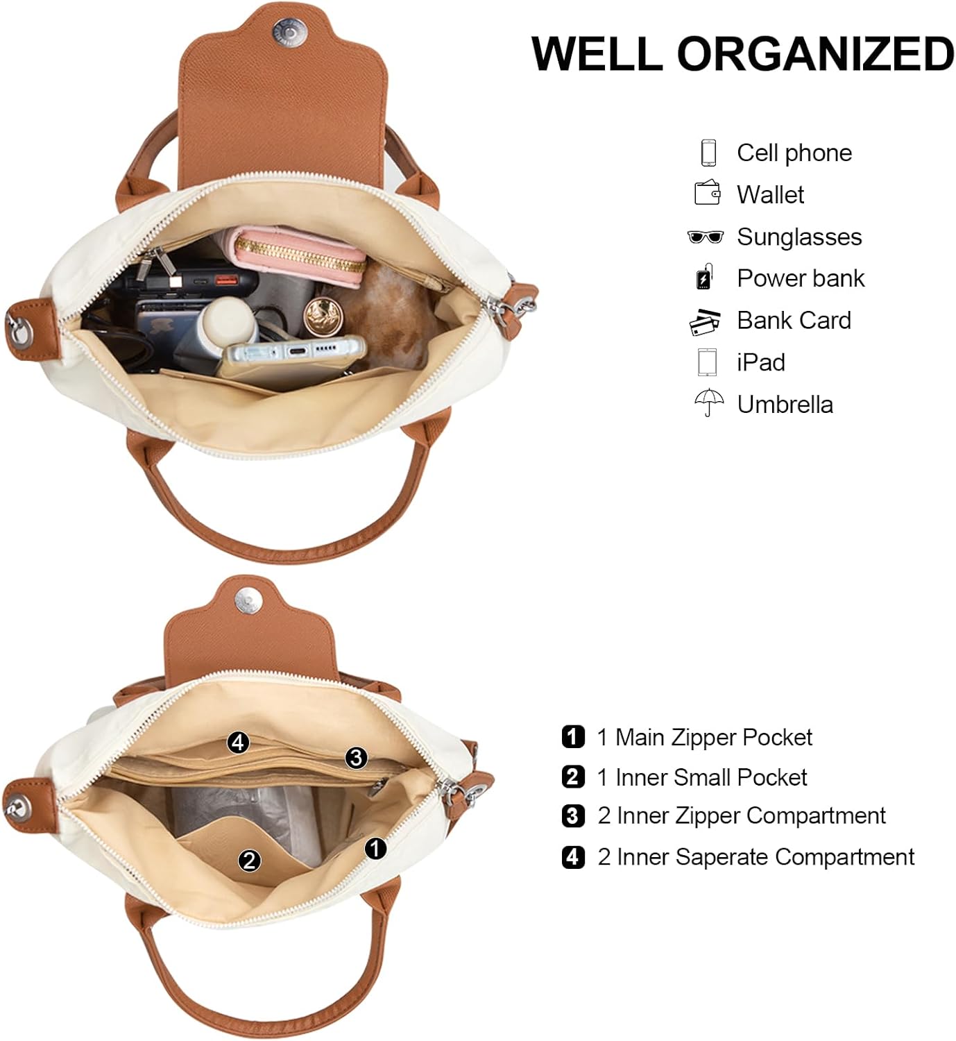 Long Keeper Mini Crossbody Bag for Women Casual Lightweight Small Nylon Tote Bag Ladies Shoulder Purses & Handbags With Strap - Image 4