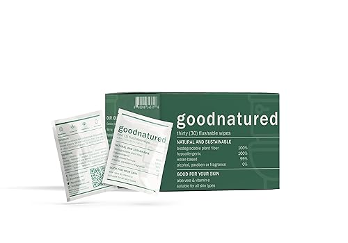Goodnatured 30 toallitas desechables con aloe vera y vitamina E, sin perfume, hipoalergénicas, biodegradables, no tóxicas, sostenibles, ecológicas,