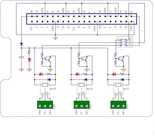 Miniatura 5 de Electronics-Salon RPi Power Relay Board Módulo de expansión para Raspberry Pi A+ 3A+ B+2B 3B 3B+4B