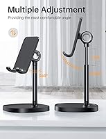 Vista 3 de LISEN Soporte de Teléfono Celular Ajustable para Escritorio, Accesorios de Escritorio de Computadora de Oficina para Soporte de iPhone 16 Mujer