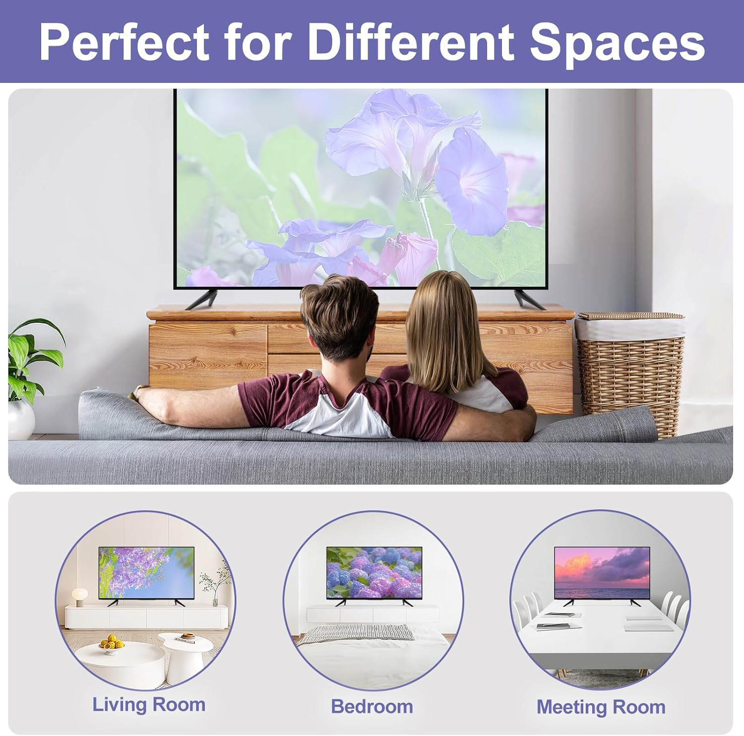 Yaotieci Metal TV Stand Only for 75R6A5R Roku Smart TV 75inch Plus Series 4K QLED Roku TV Legs, Replacement TV Base Stands for Roku Plus Series Roku TV Feet wr Screws Set, Easy to Install