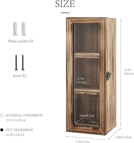 Miniatura 4 de Freezing point Vitrina de béisbol de 9 pulgadas de 12 pulgadas para bolas de sóftbol Homerun sombra marco de pared pequeño soporte de cubos