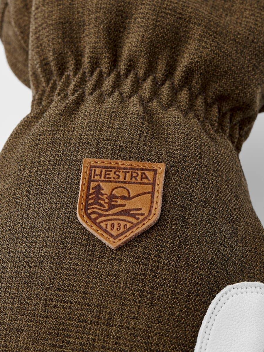 HESTRA Gants de ski pour hommes et femmes: gant d'hiver résistant à l'eau en cuir militaire Homme (paquet de 1)