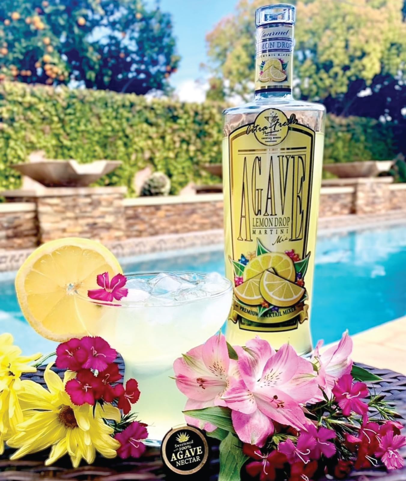 Amazon.com : Arrowhead Premium Agave Lemon Drop Mix (2-pack glass