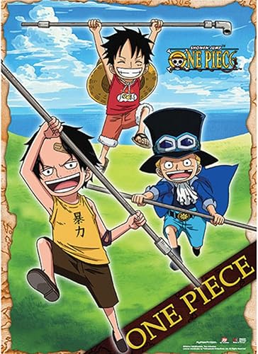 One Piece Luffy & Ace Escena de la infancia Pantalla de pared Pósters de anime