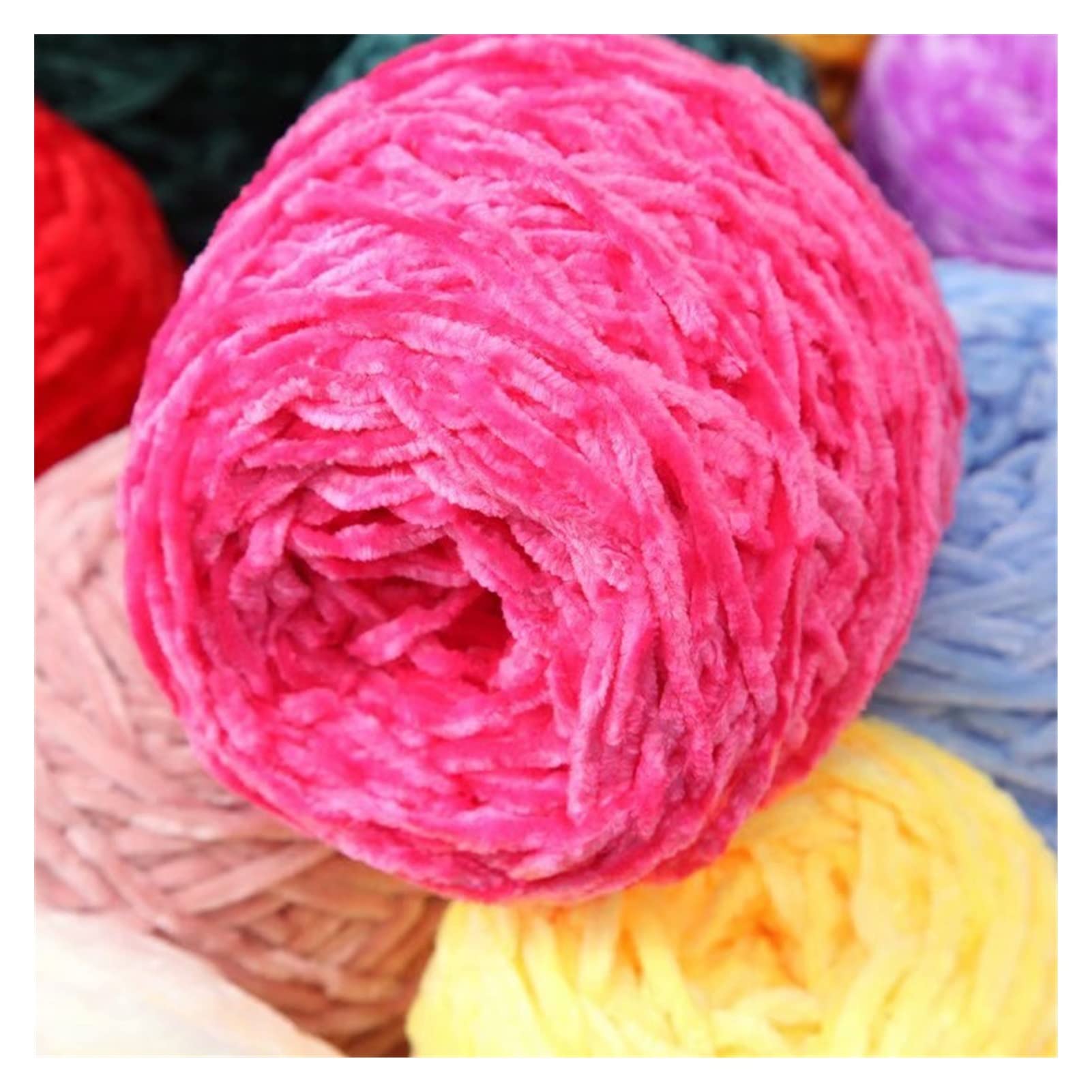 5 Pezzi 500g ciniglia Linee d'oro in Lana a Mano a Crochet a Crochet Fai da Te Sciarpa con Coperta for Sacchi Tessuti Lana Filati (Color : 8)