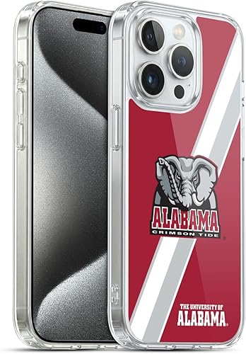 Miniatura 387 de Head Case Designs Funda de gel con logotipo oficial de la Universidad de Alabama UA [protección de grado militar] compatible con Apple iPhone 11