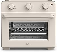 Bella Air Fryer Toaster Oven 7-in-1 1700W Oatmilk: Fits 12" Pizza, Dishwasher-Safe Trays, Digital Timer Auto Shutoff