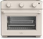 bella Air Fry Toaster Oven, 7 Preset Cooking Options, Dishwasher-Safe EverGood Coated Trays Included, 60-Minute Auto Shutoff w Audible Timer, Power Indicator Light, 1700 Watt, Oatmilk