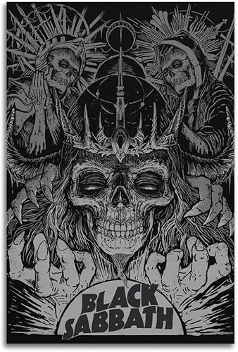 Miniatura 1 de ZHAOYZZY Póster de banda Black Sabbath, póster de música vintage, póster de pintura en lienzo, pósteres de pared, impresión de imagen moderna,