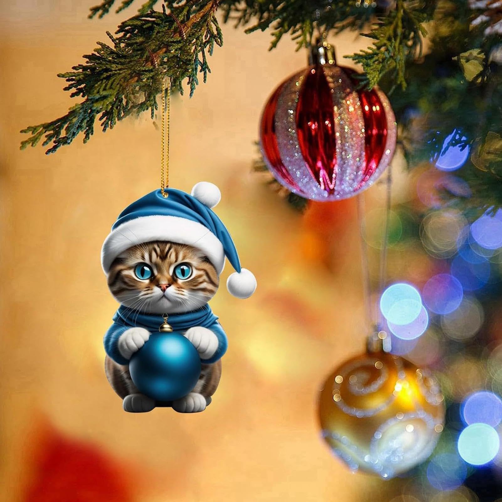 Amazon.co.jp: 動物クリスマスツリーオーナメント、クリスマス動物装飾