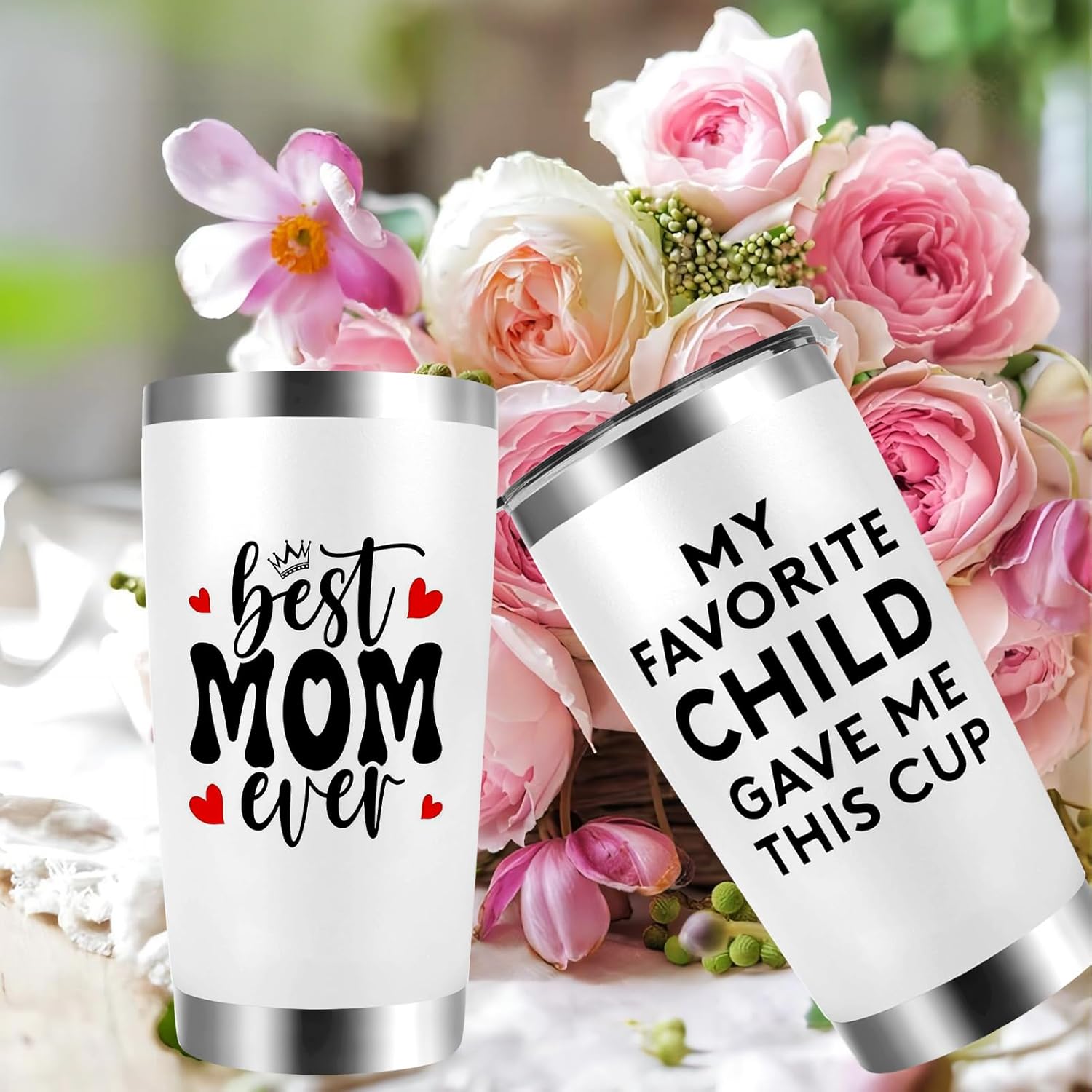 Gifts for Mom - Tumbler Gifts for Mom From Son, Daughter - Mothers Day, Valentine, Christmas, Birthday Anniversary Wedding Present for Her, Women, Best Mom Ever Gift - 20oz Insulated Tumbler - Image 8