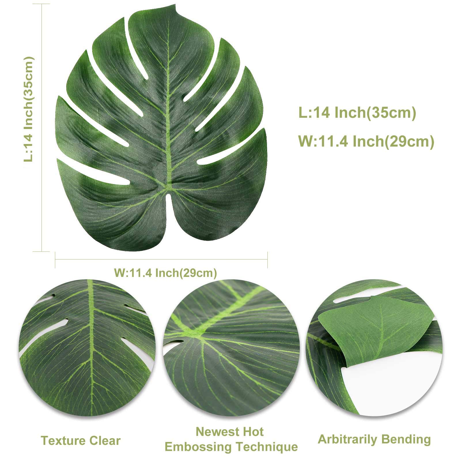 Tropical Monstera Leaves - Party Decorations -2