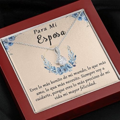 Miniatura 6 de Regalo Para Mi Esposa Regalo De Cumpleaños Para Mi Mujer Regalo De Aniversario Collar De Esposa Collar De Esposa Collar De Esposa De Esposa Collar