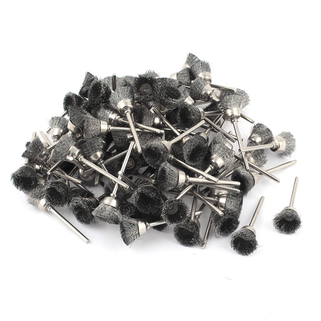 Aexit Spazzola per lucidatura filo in acciaio inossidabile a forma di tazza da 100 cm con gambo da 15 mm per utensile rotante ID: 662618