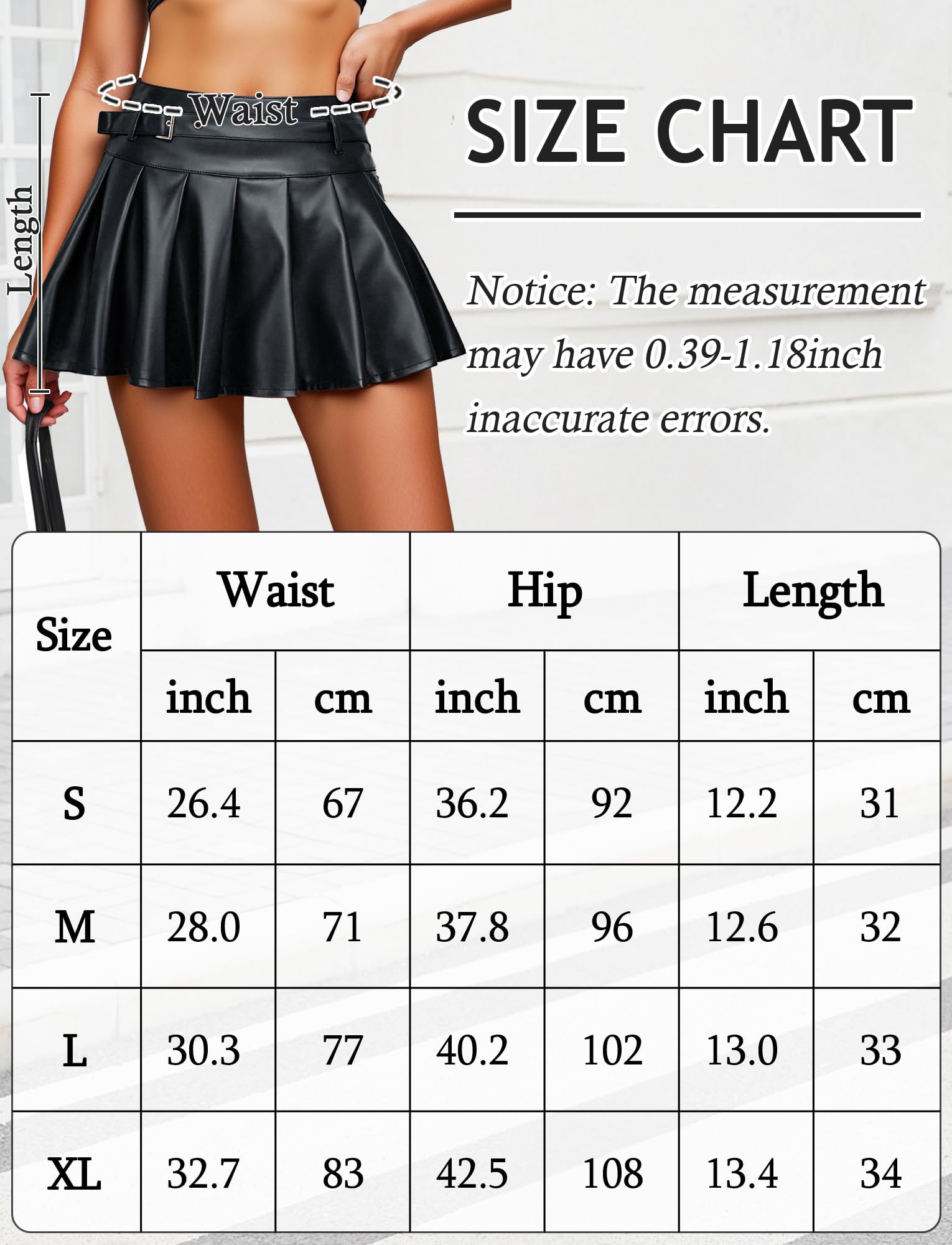 Femme Jupe en Cuir Plissée Jupes Mini Sexy Jupe Simili Cuir Chic Jupes Courte Quotidienne Disco Déguisement Halloween S-XL