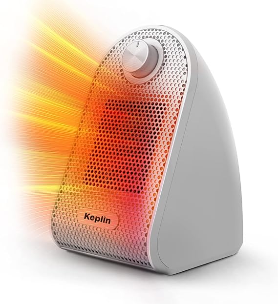 KEPLIN Ceramic Desk Heater, 500W Low Energy Consumption Heater for Home