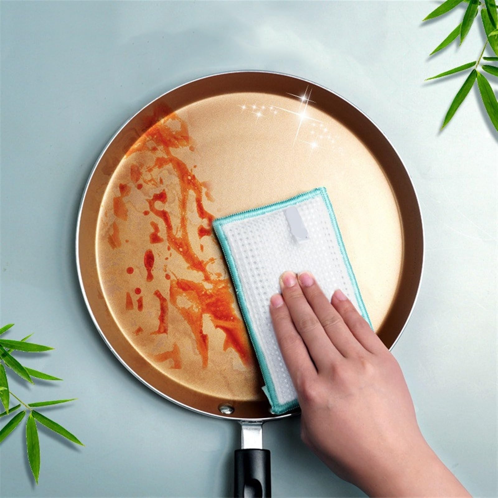 Esponjas 3 Almohadillas de Limpieza de Cocina de Doble Cara, paños de Esponja for Lavar Platos, cepillos de Esponja for el hogar, Herramientas de Limpieza Esponja