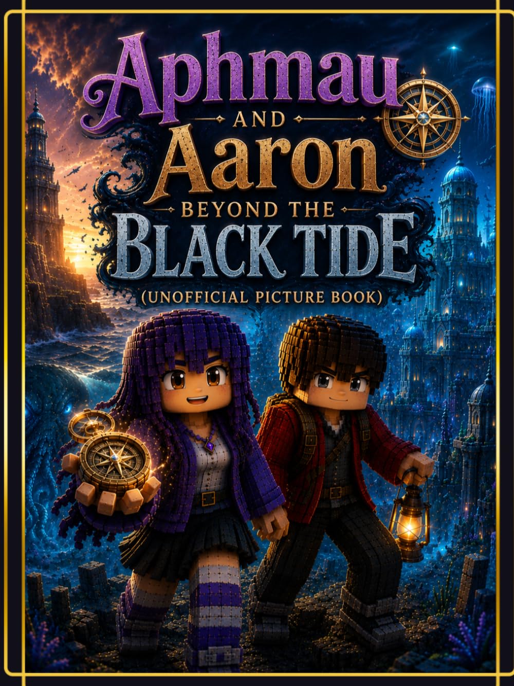 Aphmau and Aaron Beyond the Black Tide (Unofficial Picture Book)