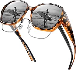 URUMQI Sonnenbrille für Brillenträger Damen Überzieh Sonn…