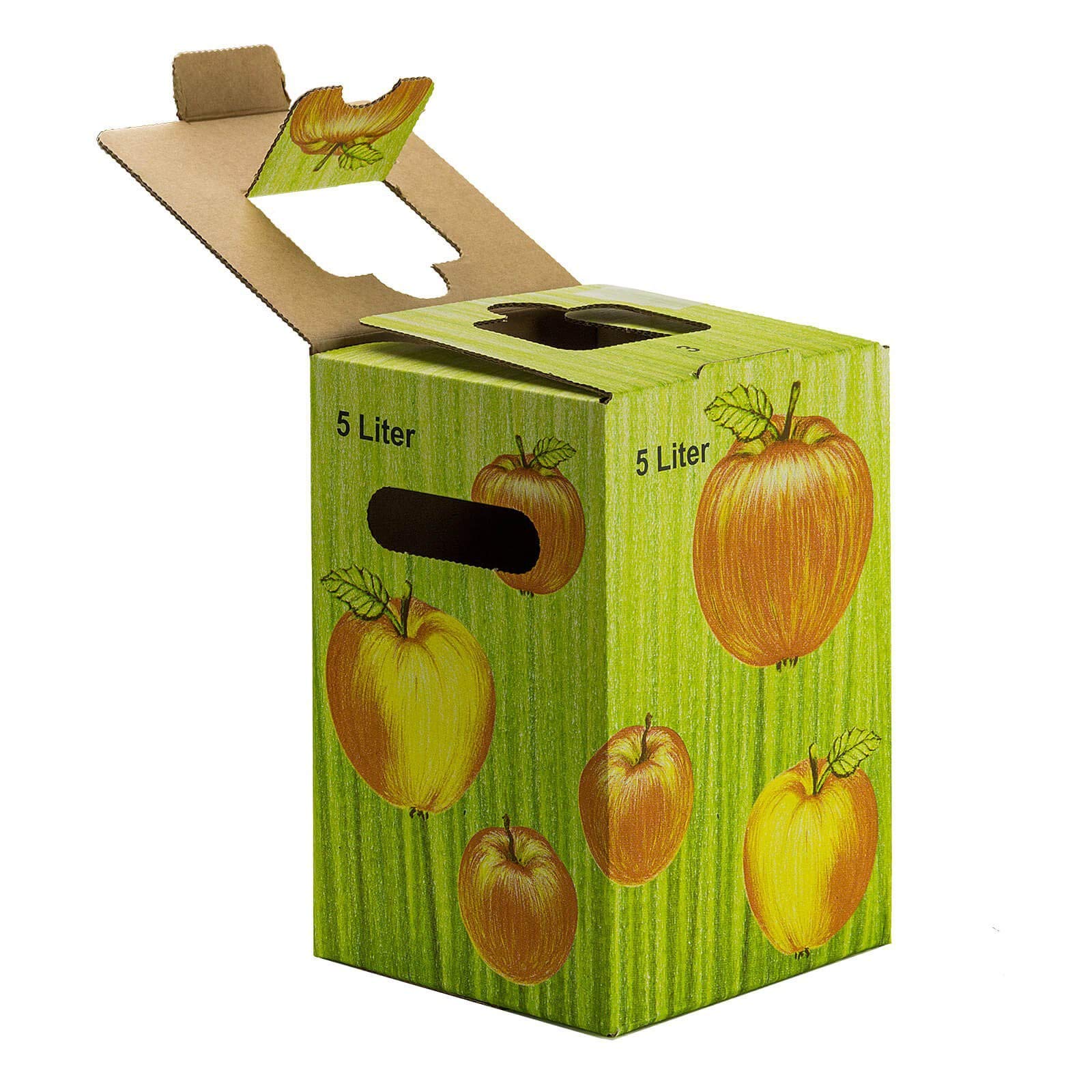 SELMA 50Stück 5 Liter Bag in Box Karton in Apfeldekor