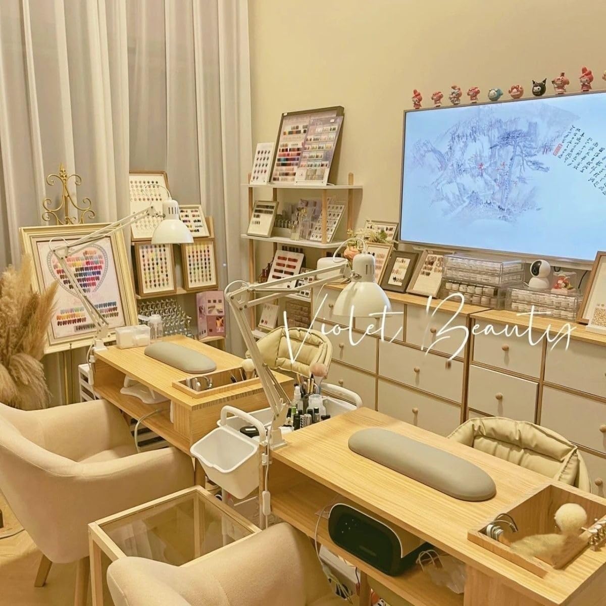 Tavolo per manicure, postazione professionale per unghie, stazione di lavoro e bellezza, per uso professionale