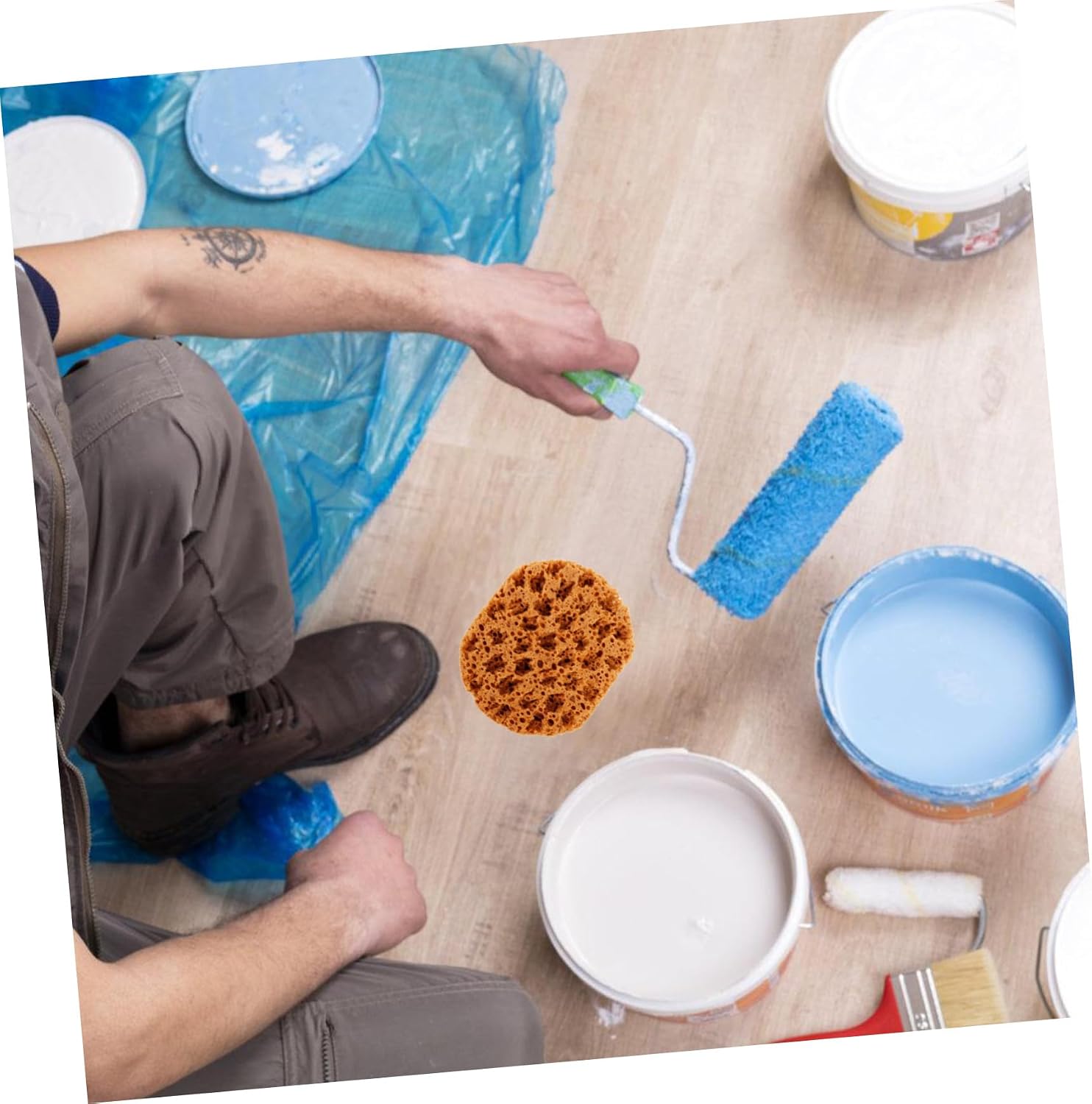 Art Painting Tool Reusable Blend Sponge for Intricate Designs DIY Projects Comfortable Painting Tool for Artists and Enthusiasts