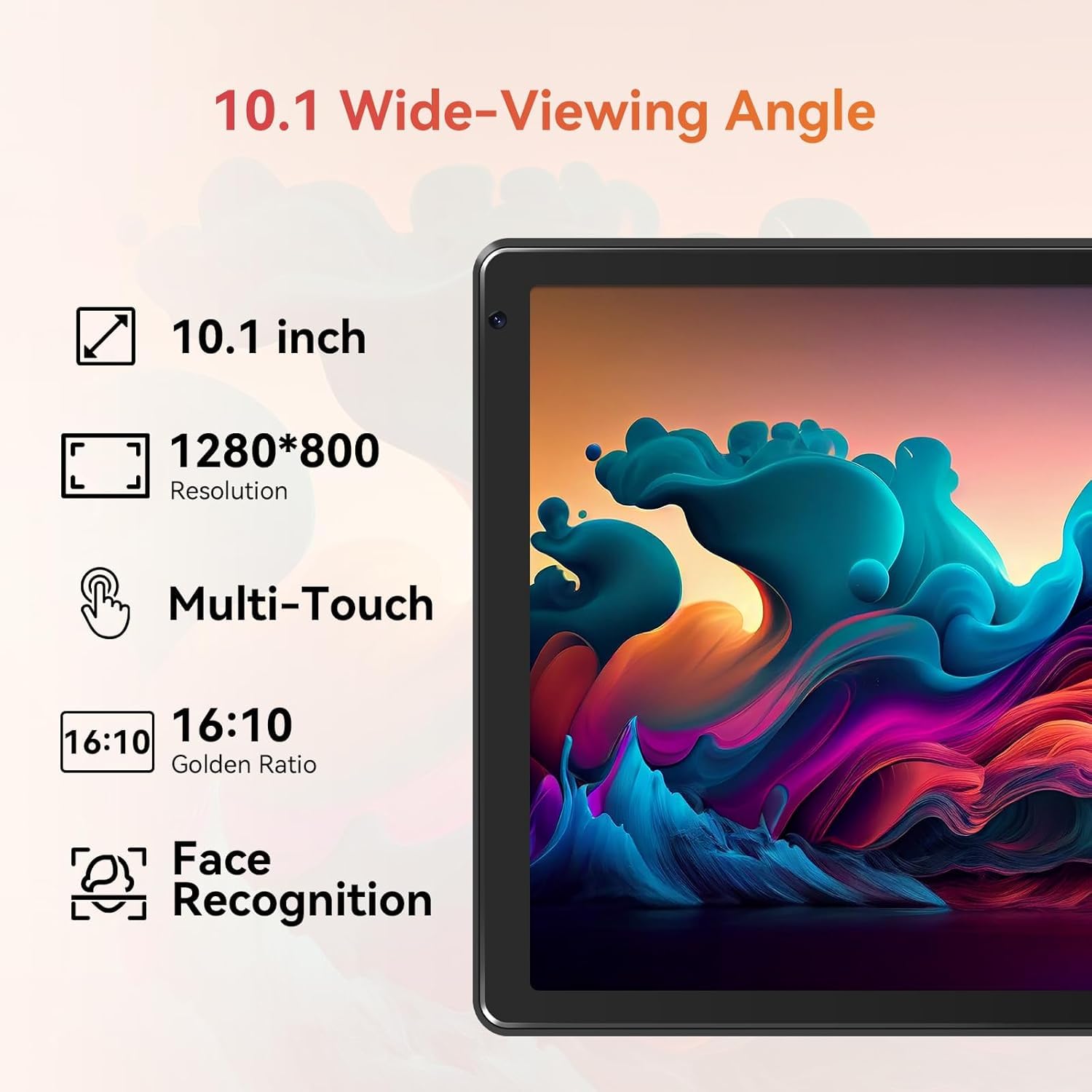 2026 Latest Tablet,10.1" Android 15 Tablet with Octa-core Processor 24GB RAM 128GB ROM HD IPS Touchscreen, Wi-Fi 6, BT 5.0, Dual Camera, Android Tablets — view 6