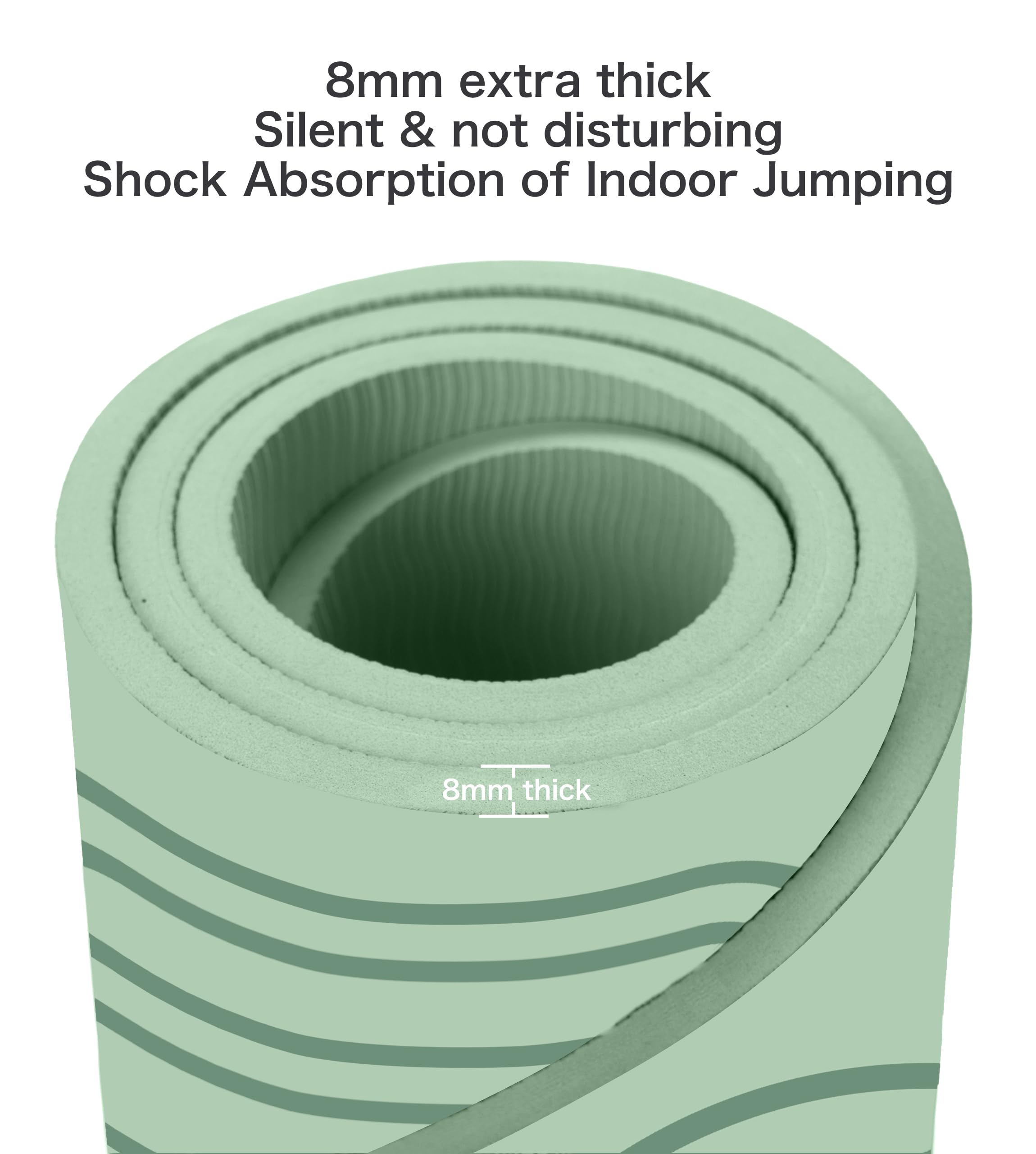 RVUEM Tapis De Corde à Sauter, Tapis De Sport pour Saut Corde