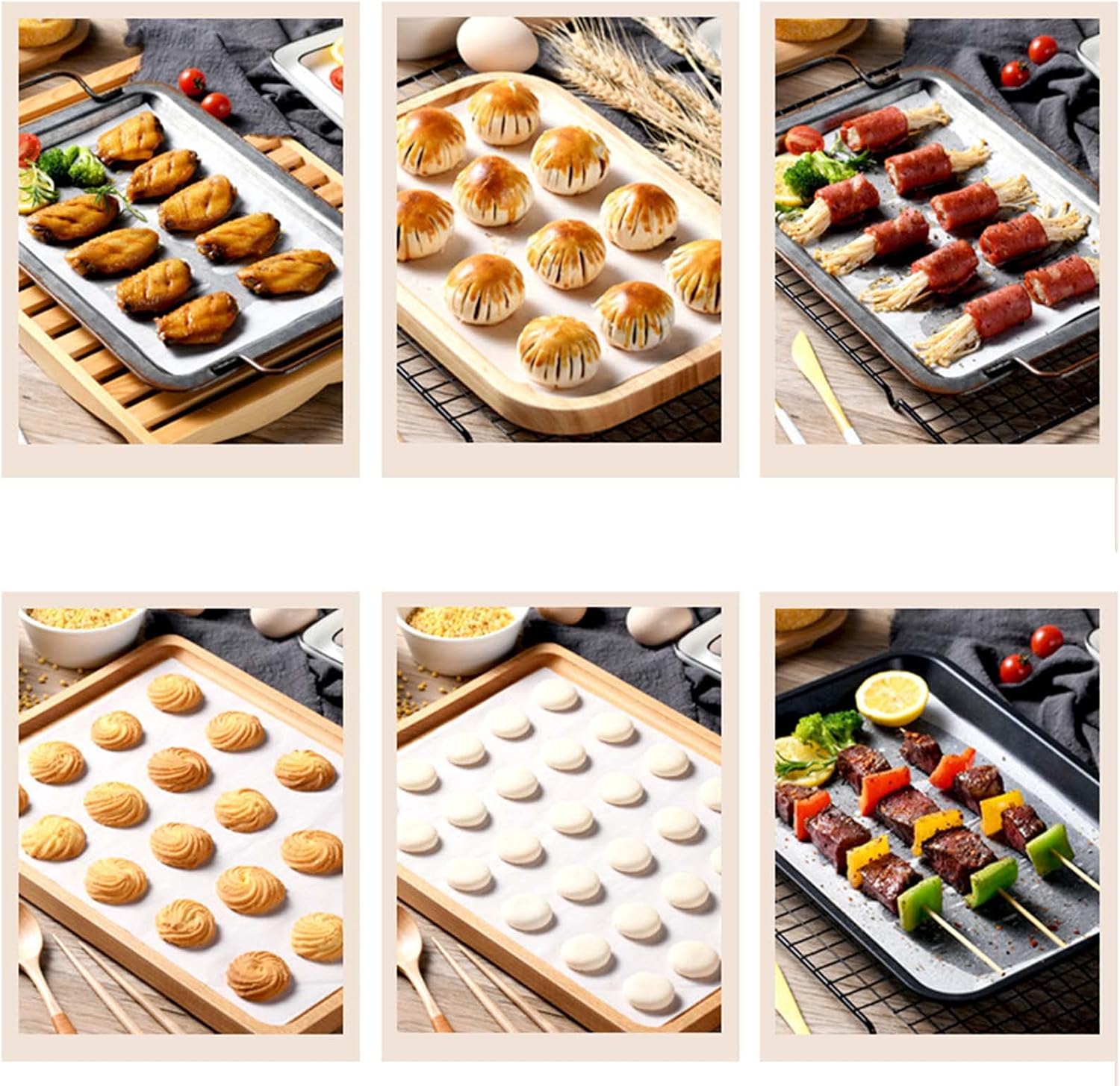 Parchment paper sheets, 9 Inch Precut Non-Stick Parchment Paper Round Parchment/Uses for Cake Baking/Round Parchment Paper for Air Fryer, Baking, Cooking, Grilling, Frying(A pack of 100 Pcs): Home & Kitchen