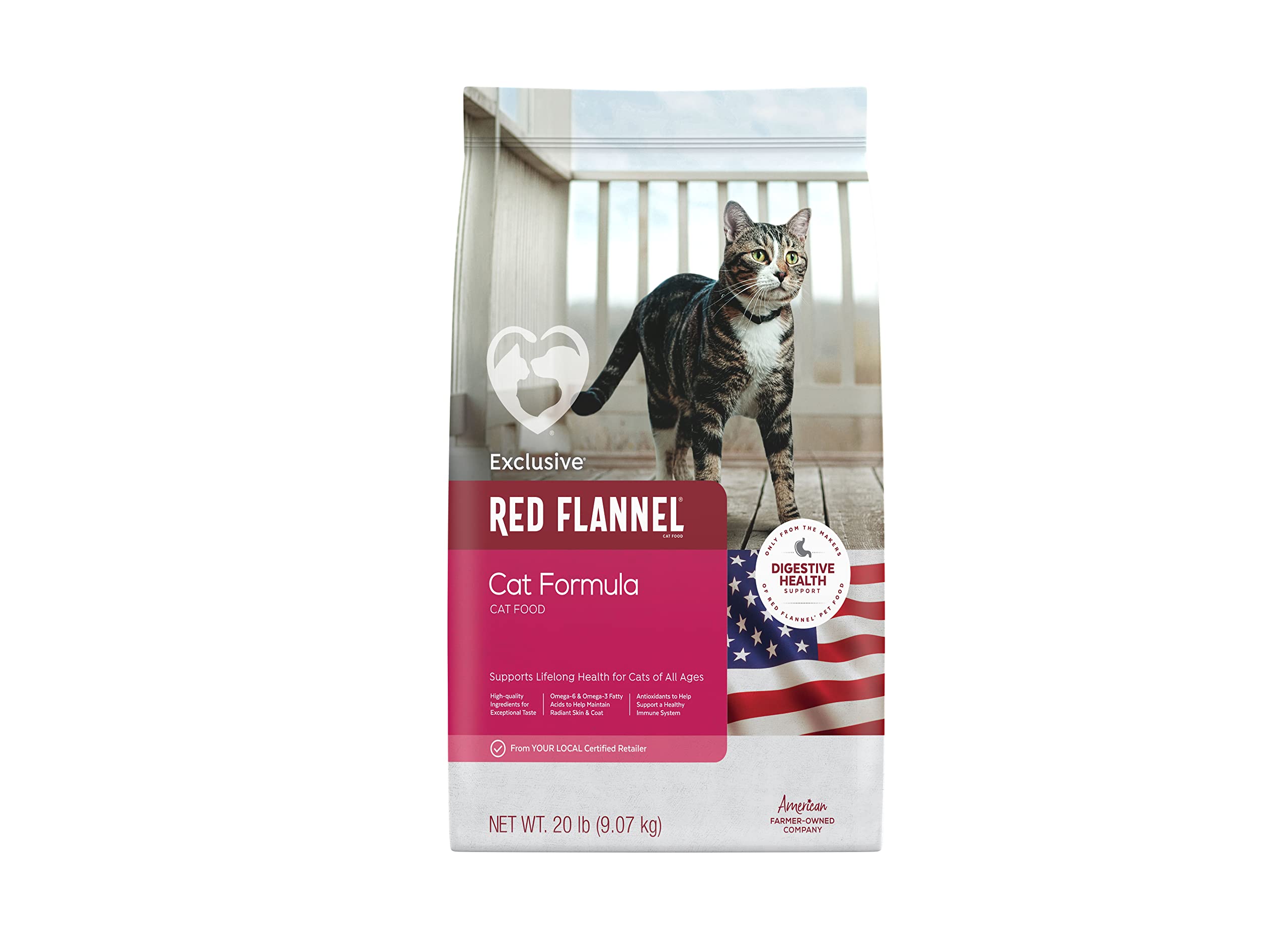 Red Flannel | Cat Formula All Ages Cat Food | 20 Pound (20 LB) Bag