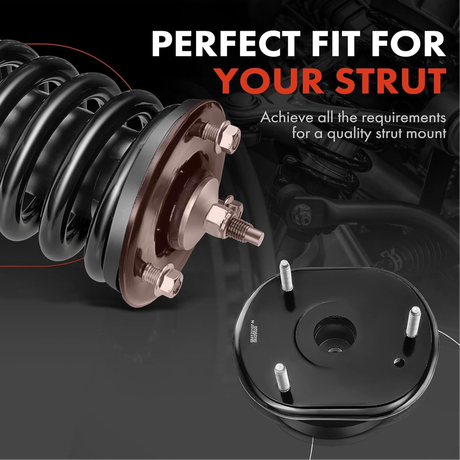A-Premium Front Suspension Strut Mount Compatible with Jeep Grand Cherokee Dodge Durango 2011-2021 3.0L 3.6L 5.7L 6.2L 6.4L