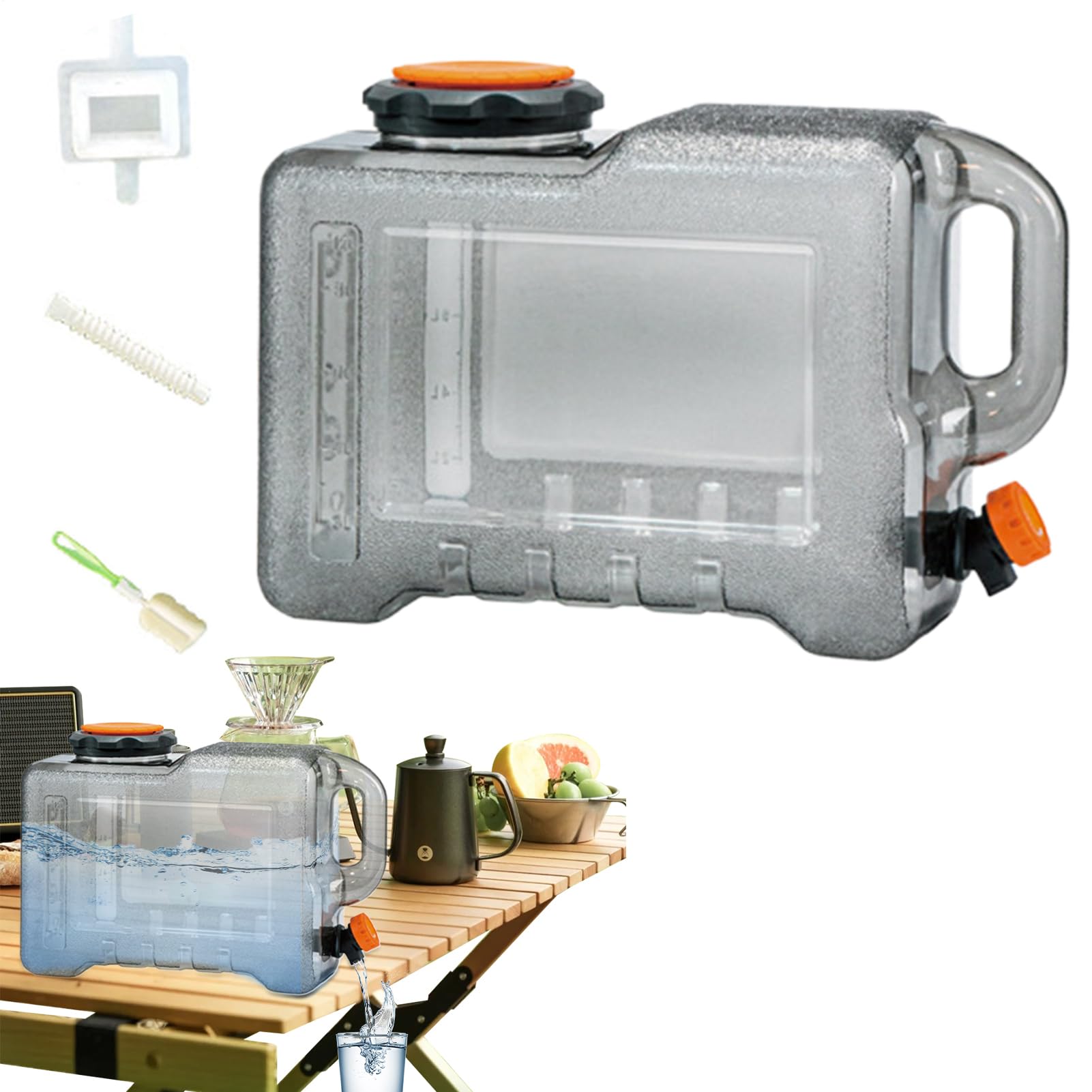 Serbatoio Acqua Camping Alimentare Ampia Apertura Resistenza Alte | Serbatoio a Sacca d'Acqua Per Campeggio, Escursionismo, Barbecue, Cucina Familiare
