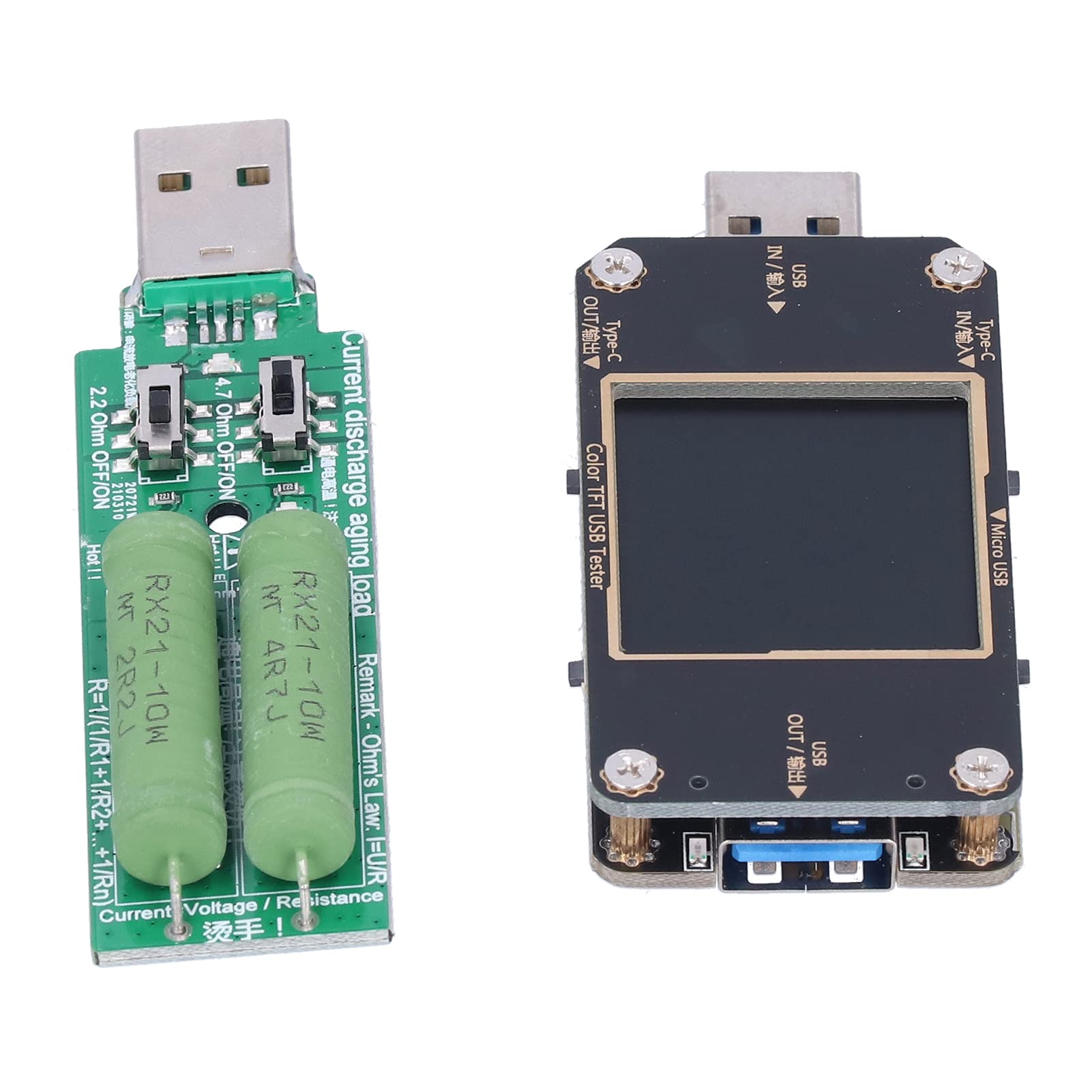 Moniteur de Tension et Courant USB, écran LCD Couleur