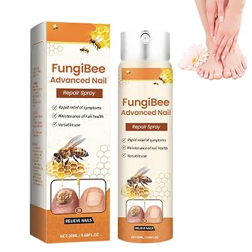 FungiBee Advanced Nail Repair Spray, Professional Bee Venom Nail Soothing Spray, nail Repair for Damaged Nails, Nails Care, Nails Repair Essence Serum for Damaged Nails Safely and Gently 1PC