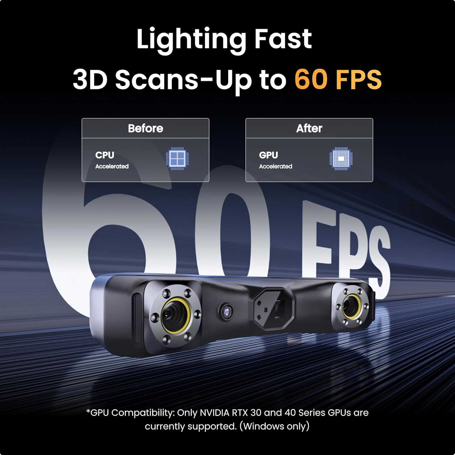 Revopoint MetroX Pro 3D Scanner for 3D Printing, Industrial-Grade Precision 0.01mm, 30+15 Blue Laser Scan, Full Color Scanning, for Reverse Engineering & Automotive Modeling, Advanced