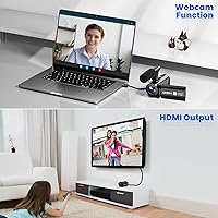 Vista 4 de Videocámara Camcorder 5K, Cámara de Vlogging de Doble Lente para YouTube, Pantalla Táctil WiFi Rotatoria de 3" 270°, 56MP