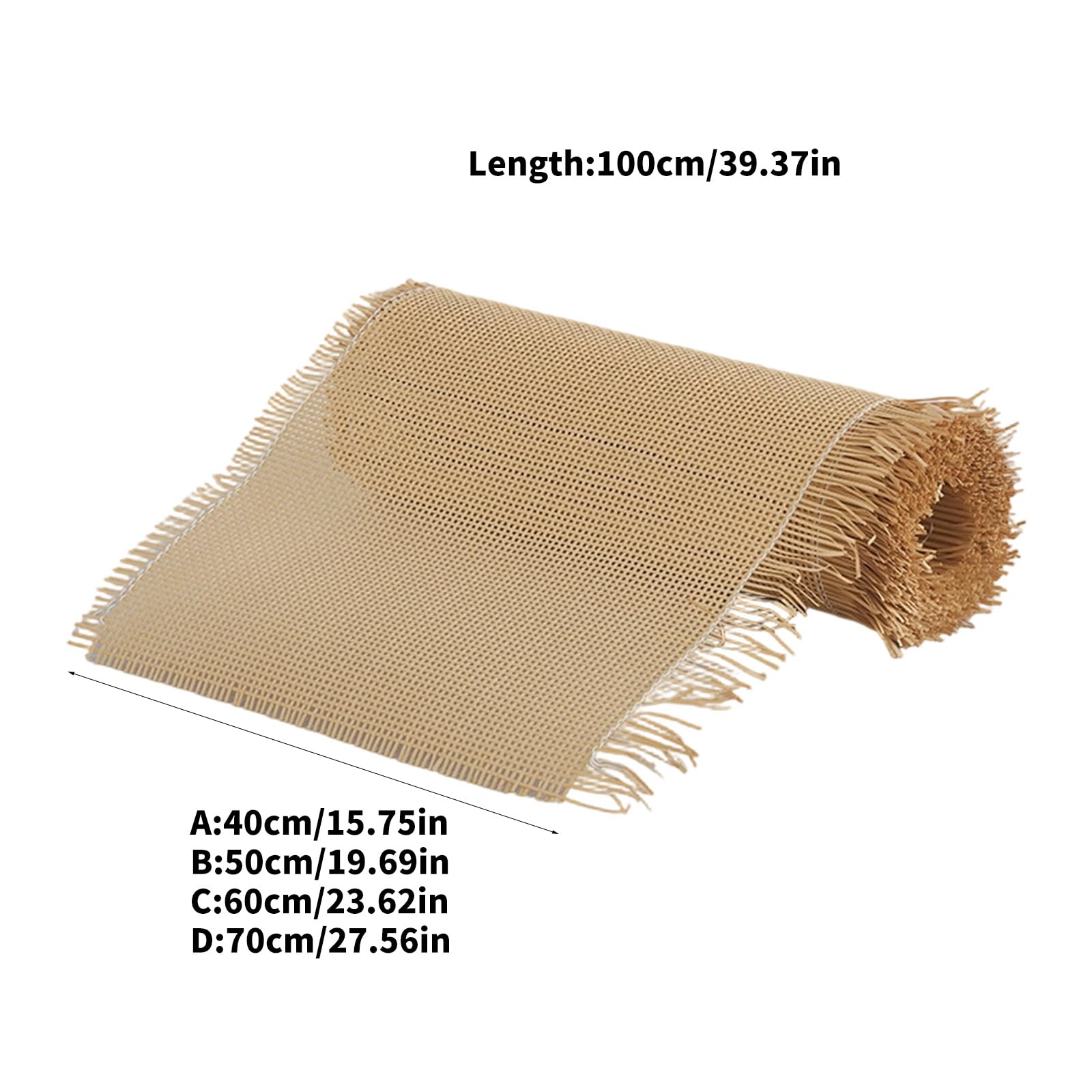 Heimdekor Rolle aus Rohrgeflecht mit synthetisch gewebtem, 40cm
