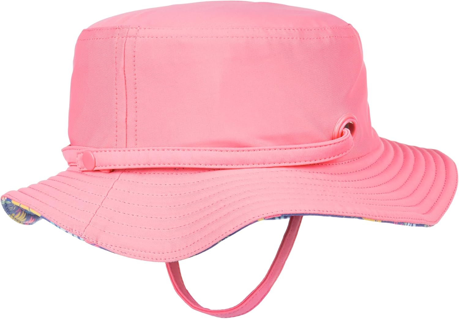 Roxy Baby's New Bobby Reversible Swim Bucket Hat - Wide Brim Sun Protection - Chin Strap - Stylish and Functional Swimwear