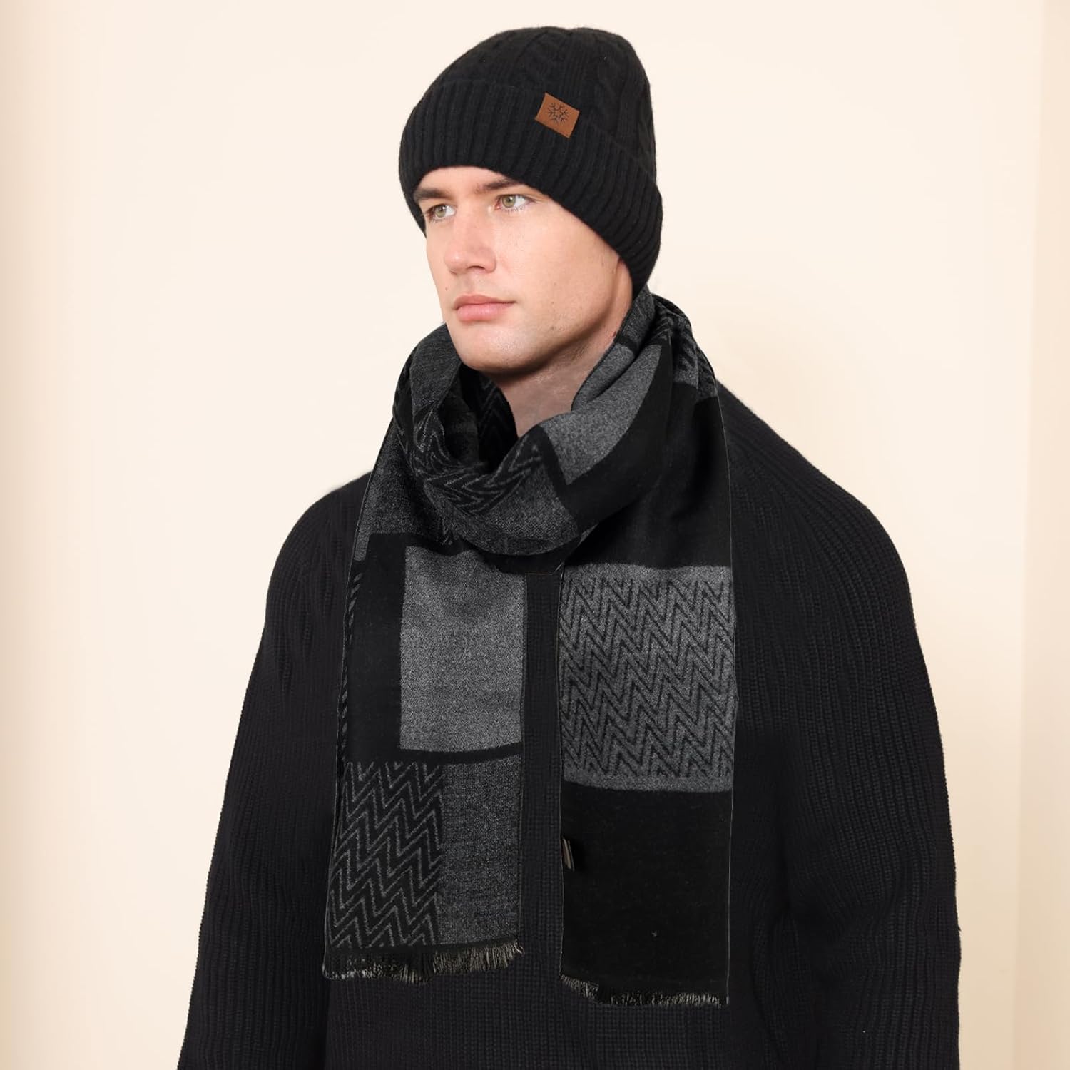 Mens Scarf Winter Fashion Classic Formal Scarf Long Soft Warm Scarves for Men - Image 6