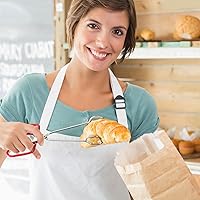 Vista 7 de HARFINGTON Pinzas de tijera de acero inoxidable, pinzas para barbacoa de 10 pulgadas con asas de PVC para cocinar alicates de pan de barbacoa