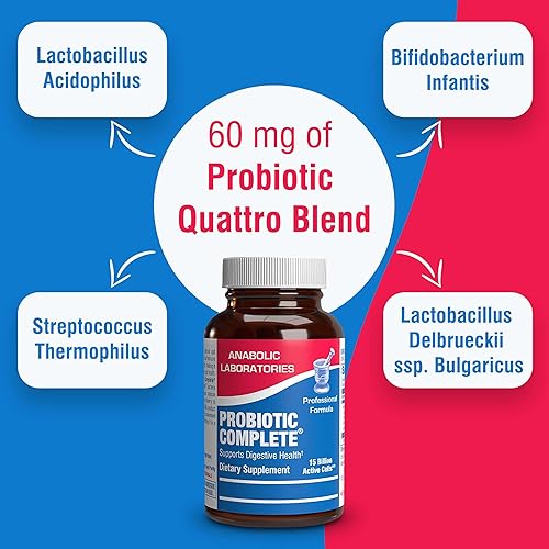 Miniatura 3 de Probióticos para la salud digestiva  50 cápsulas  60 mg de probiótico diario para hombres y mujeres  Probiótico completo para adultos con probiótico