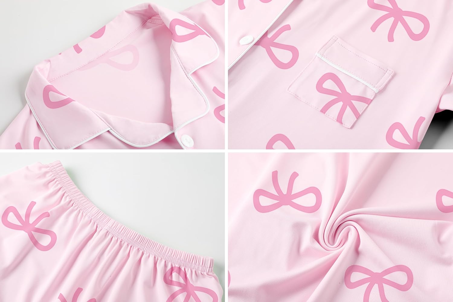 Umeyda Girls & Women Pajamas Set Soft Button-Down Sleepwear Lyocell Nightwear 2 Pjs Set Loungewear - Image 7