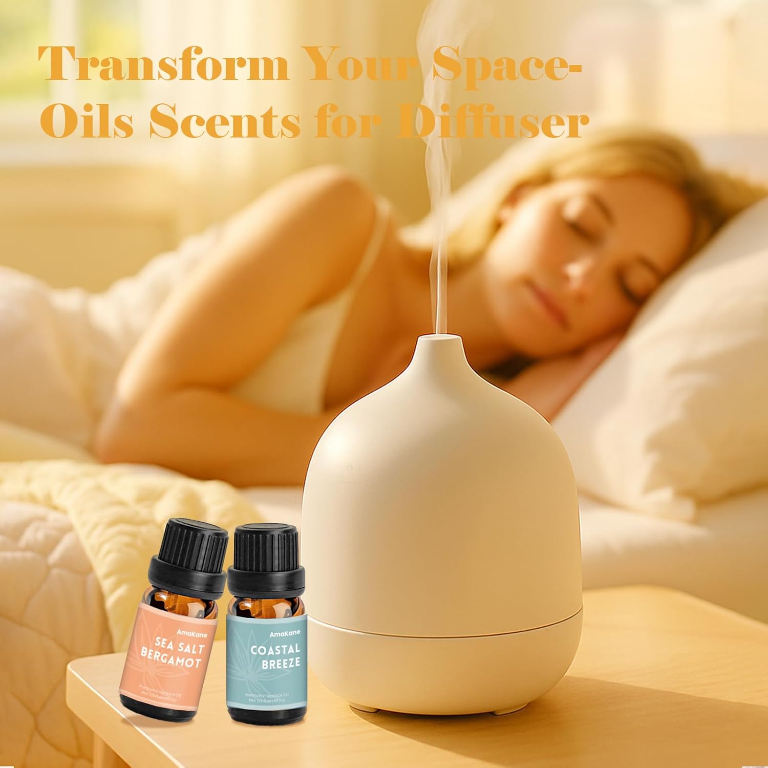 AmaKane Summer Essential Oils, Fragrance Oil for Soap Making, Candle Making Scents, Passionfruit Pineapple, Coastal Breeze and More, Diffuser Oils Scents for Home, Aromatherapy Oils 6x10 ml - Image 2