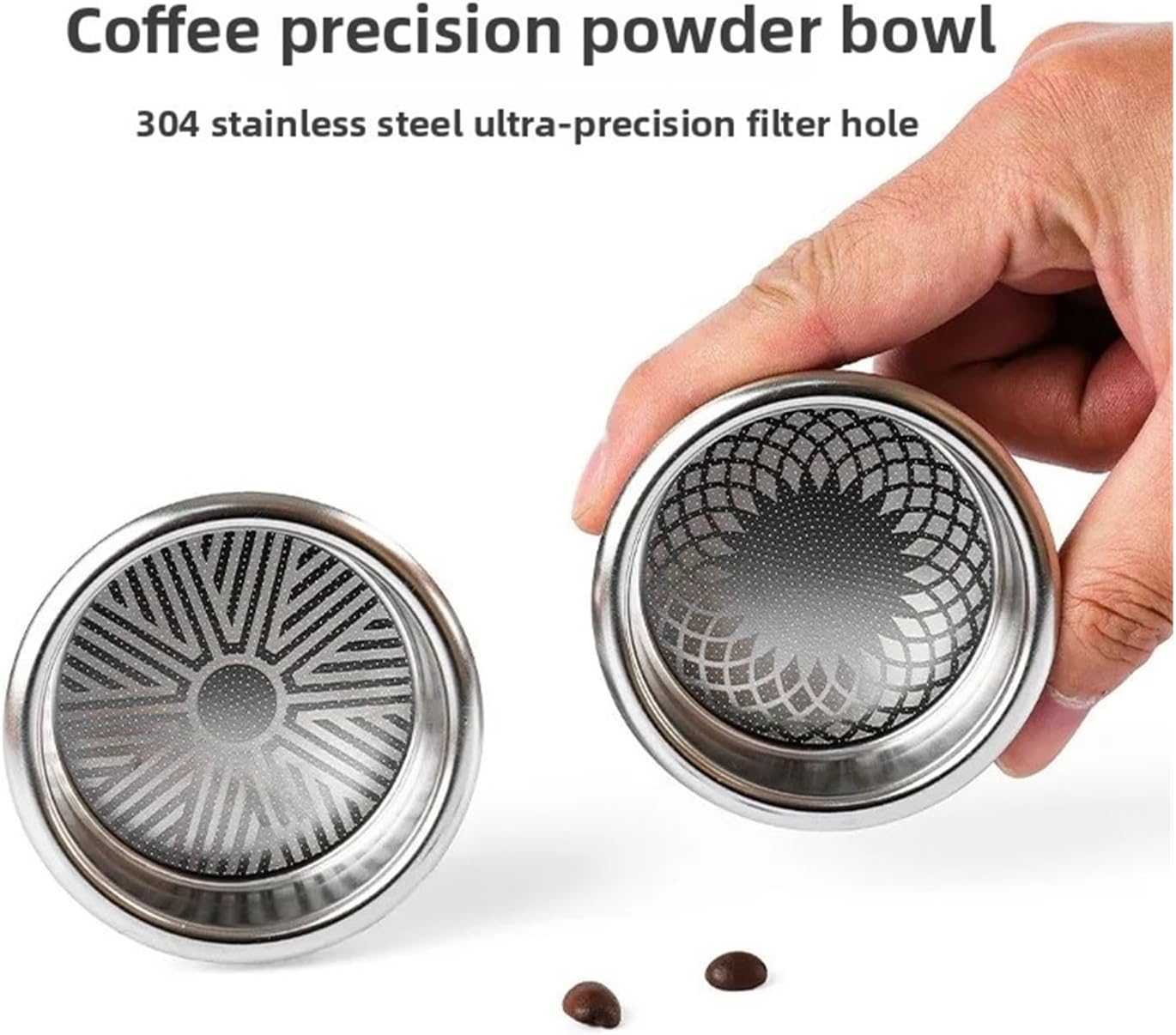 Precision Coffee Powder Basket For Italian Espresso Machines VST Non-Pressure PCL Bottomless Extraction 58mm(58mm Powder Bowl - Interstellar)