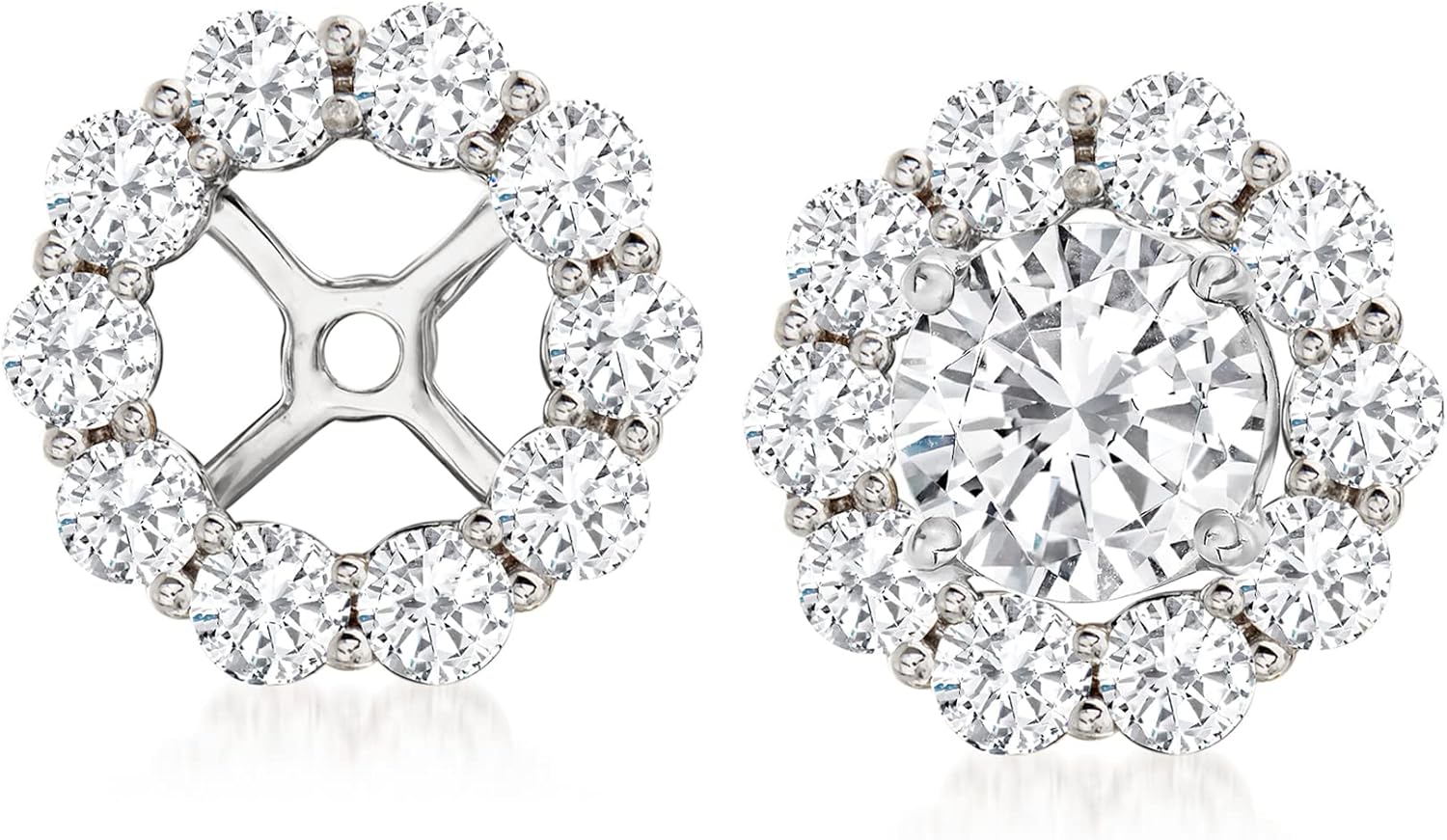 Ross-Simons Diamond Earring Jackets in 14kt Gold I-J Color I2 Clarity