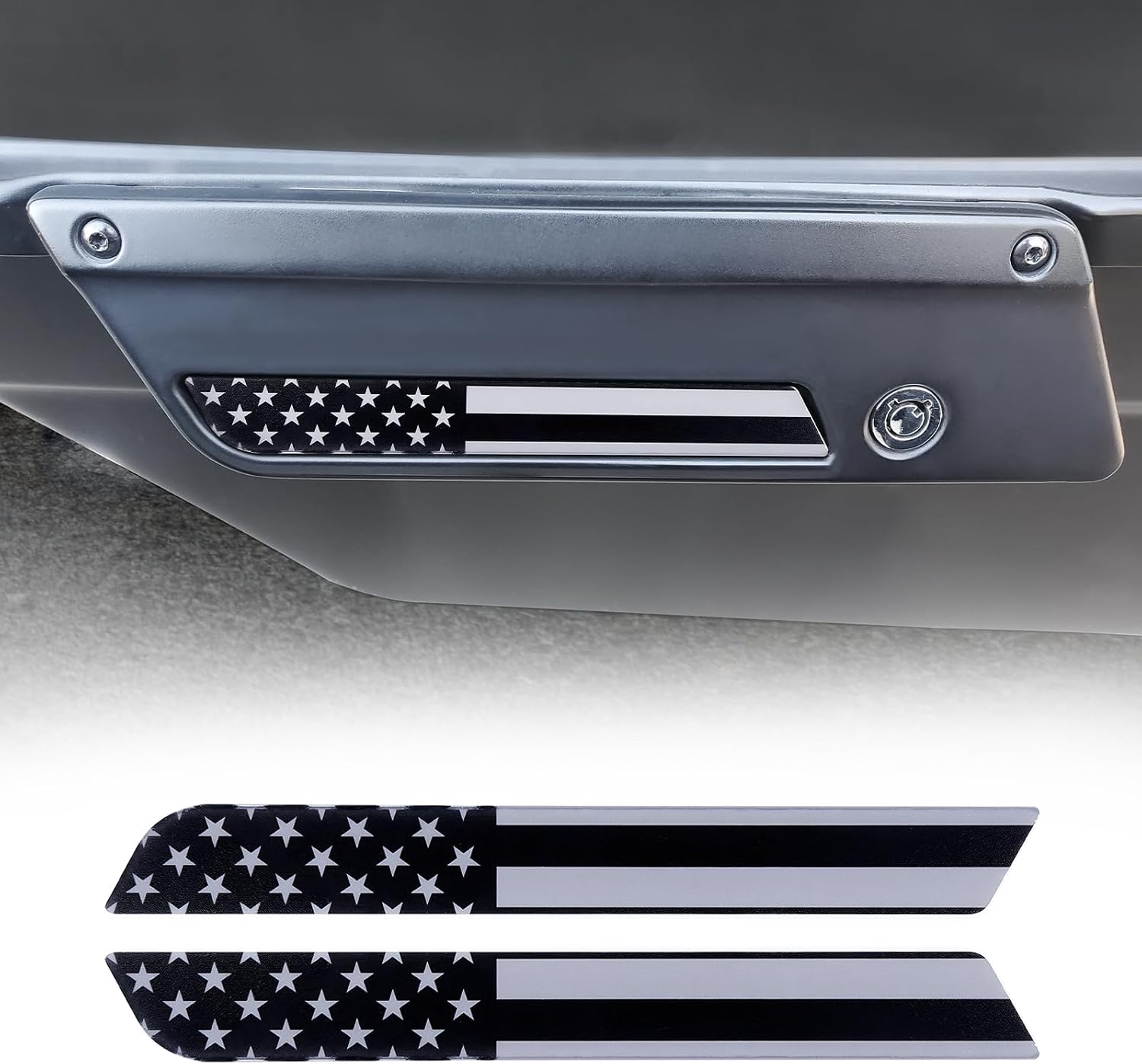 Flag Saddlebag Inserts American US Hard Saddle Bag Latch Cover Fits Harley Davidson Touring/Street Glides/Road Glides 2013 and Older Exterior Accessories